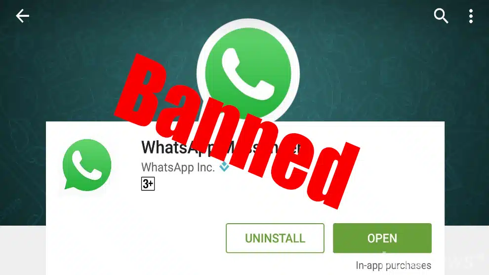 whatsapp bannissement
