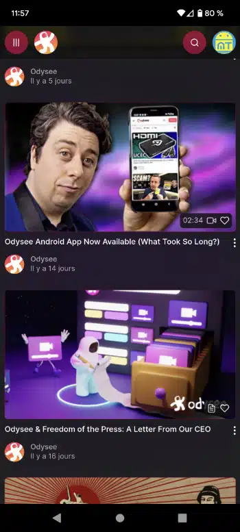 odysee android