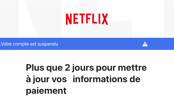 arnaque Netflix