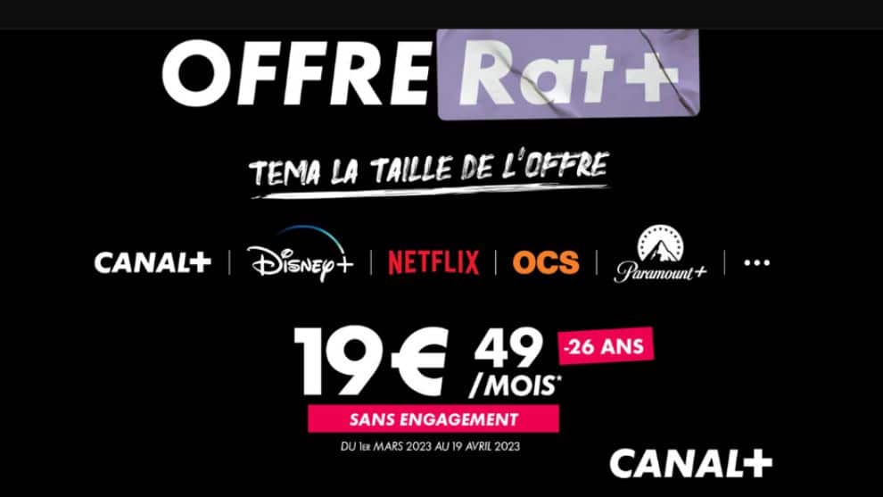 rat+ l'offre streaming